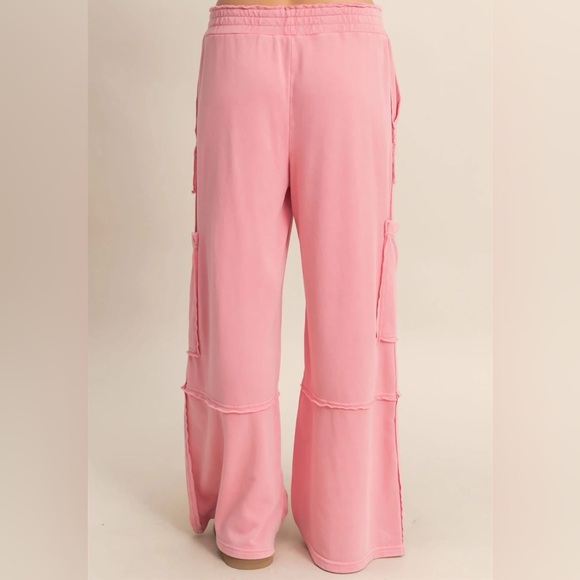 Pink Cargo Sweatpants - Picture 4 of 4